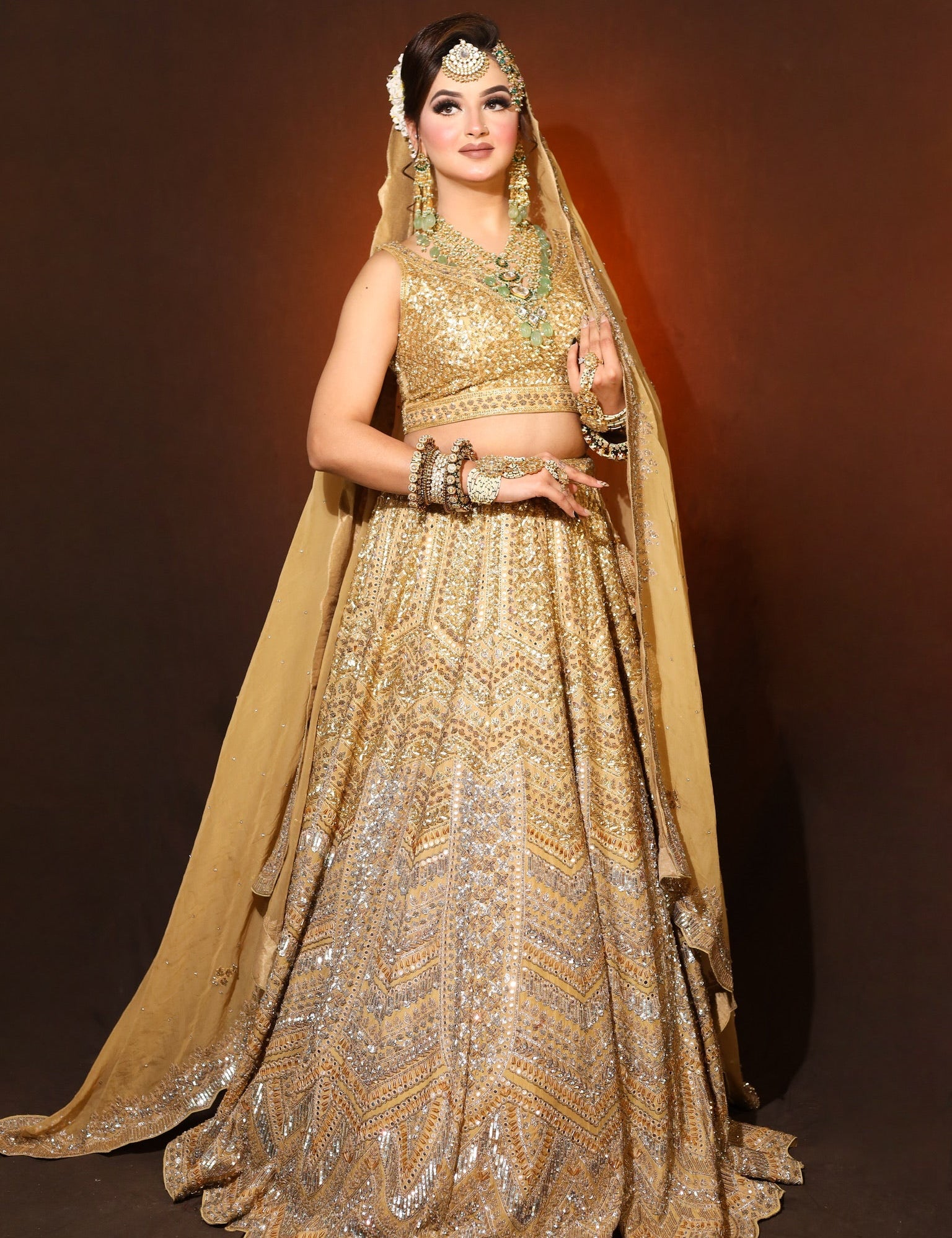 Golden Shine Lehenga